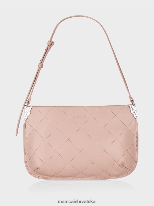 nježno puder roza Marc Cain torba za rame "rethink together". oprema 4D66P41498