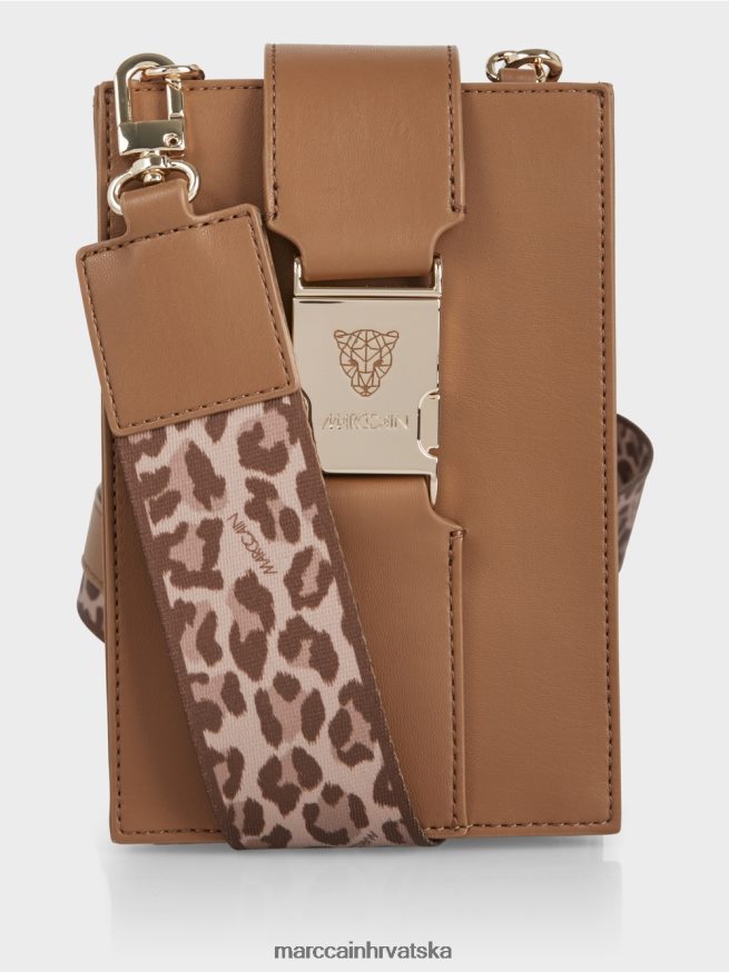 svijetle karamele Marc Cain torba preko ramena u uzdužnom formatu oprema 4D66P41499