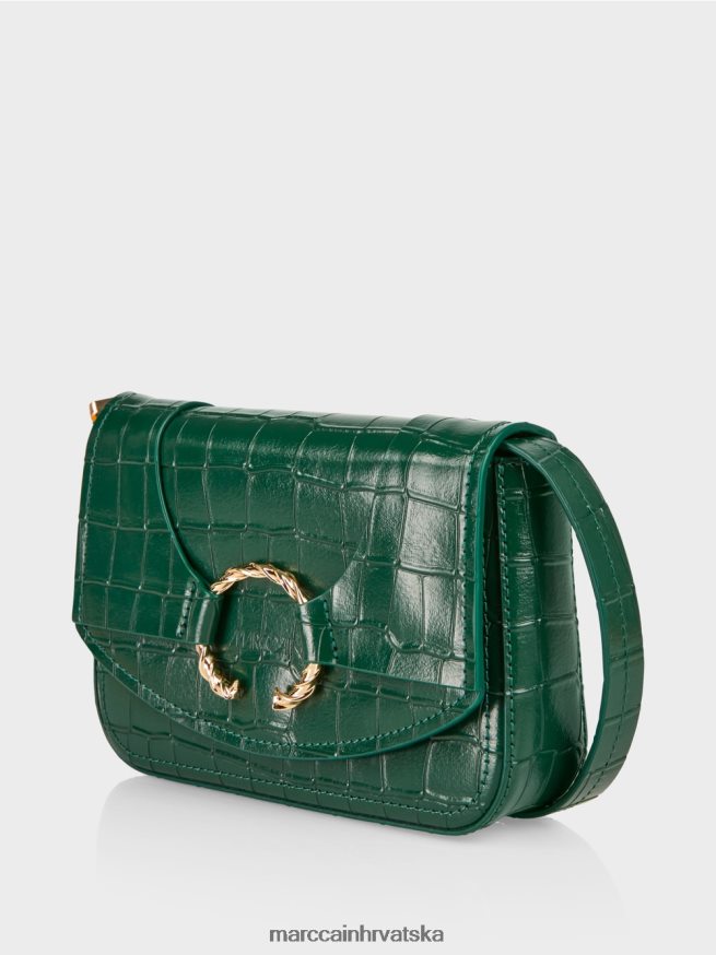 tamna šuma Marc Cain torba za rame s ukrasnim prstenom oprema 4D66P41540