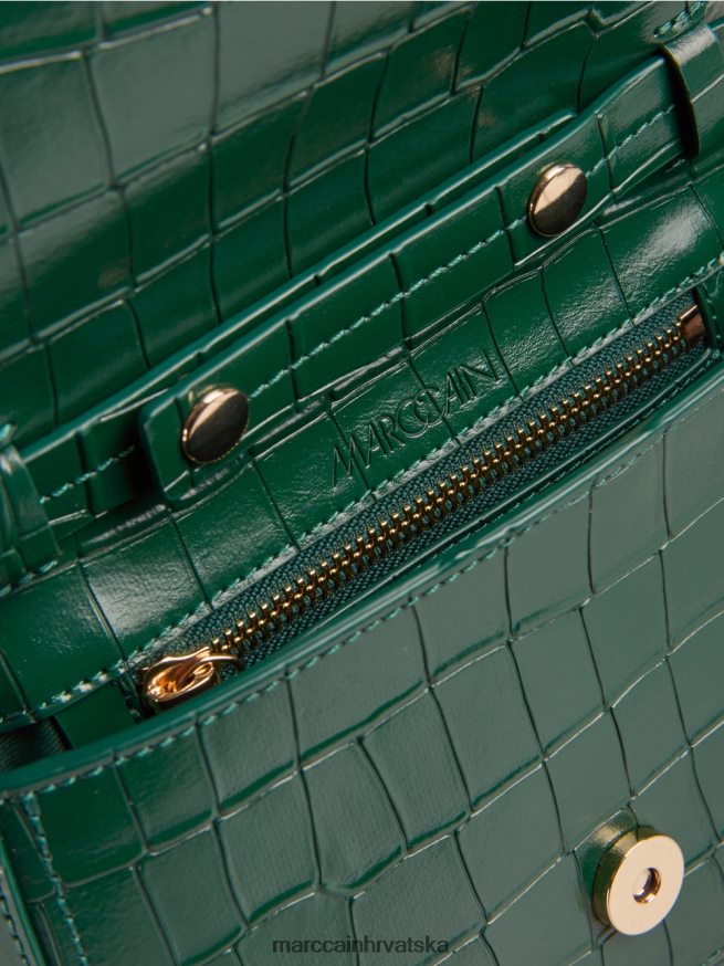 tamna šuma Marc Cain torba za rame s ukrasnim prstenom oprema 4D66P41540